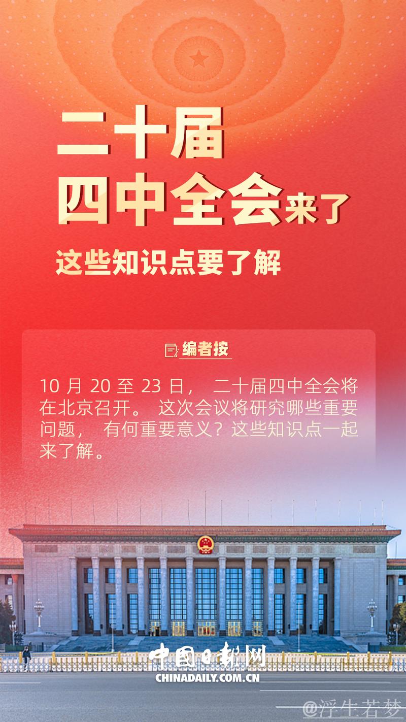 二十大四中全会公报 二十大四中全会公报
